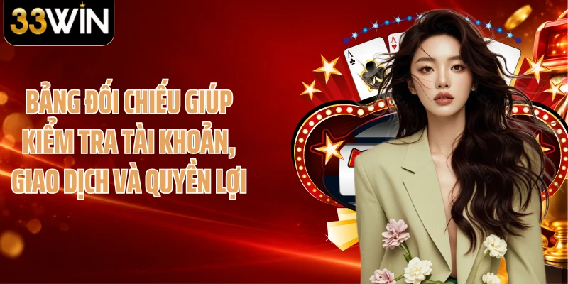 Bảng đối chiếu giúp kiểm tra tài khoản, giao dịch và quyền lợi