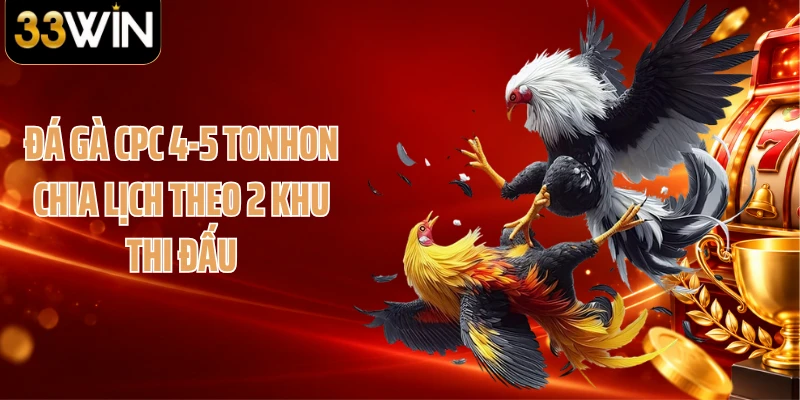 Đá gà CPC 4-5 Tonhon chia lịch theo 2 khu thi đấu