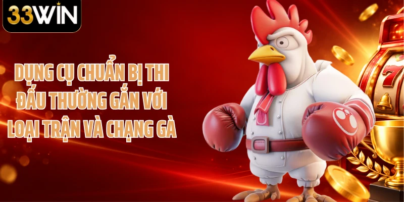 Dụng cụ chuẩn bị thi đấu thường gắn với loại trận và chạng gà