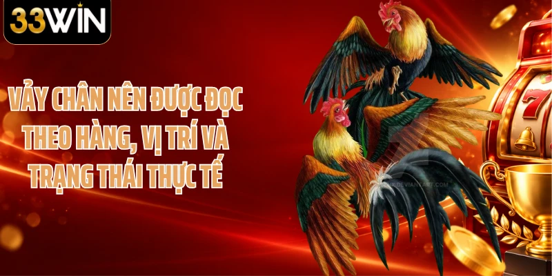 Vảy chân nên được đọc theo hàng, vị trí và trạng thái thực tế